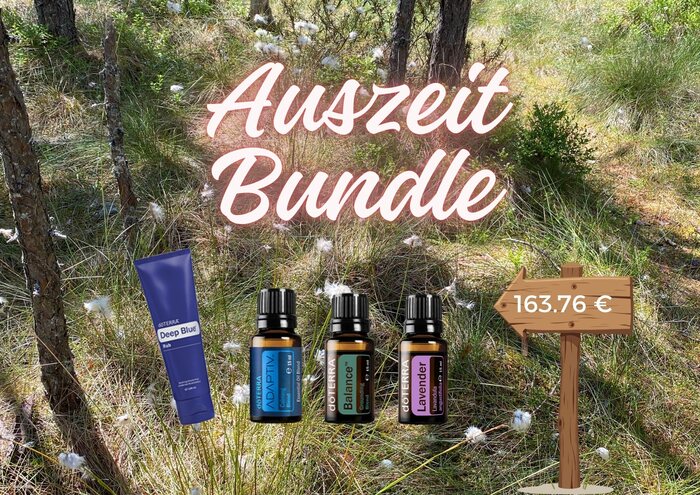 Auszeit-Basisset: Deep Blue Rub, Adaptiv, Balance und Lavendel